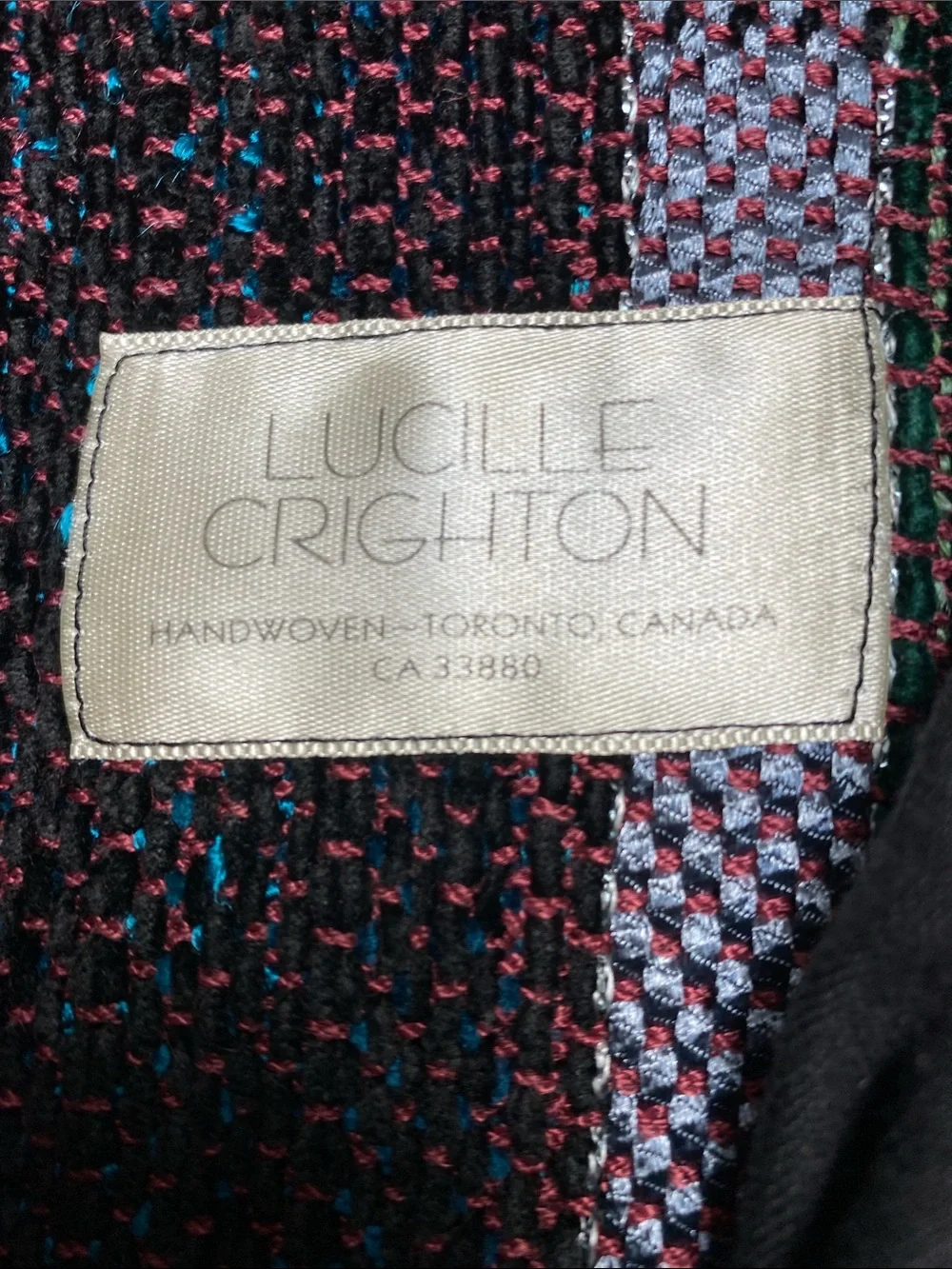 Lucille Crichton Handwoven Vest Like New!!🇨🇦 - Picture 6 of 8